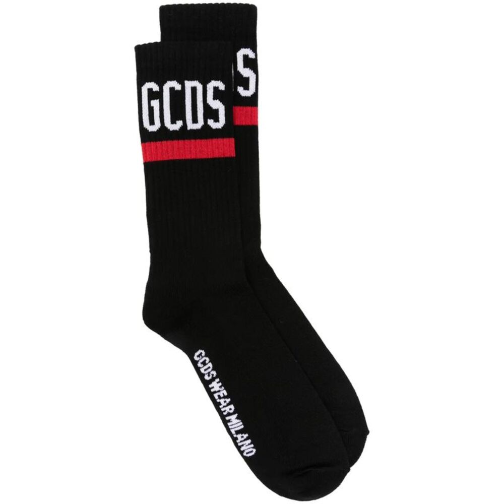 Gcds Unisex Crew Neck Socks With Inlaid Logo